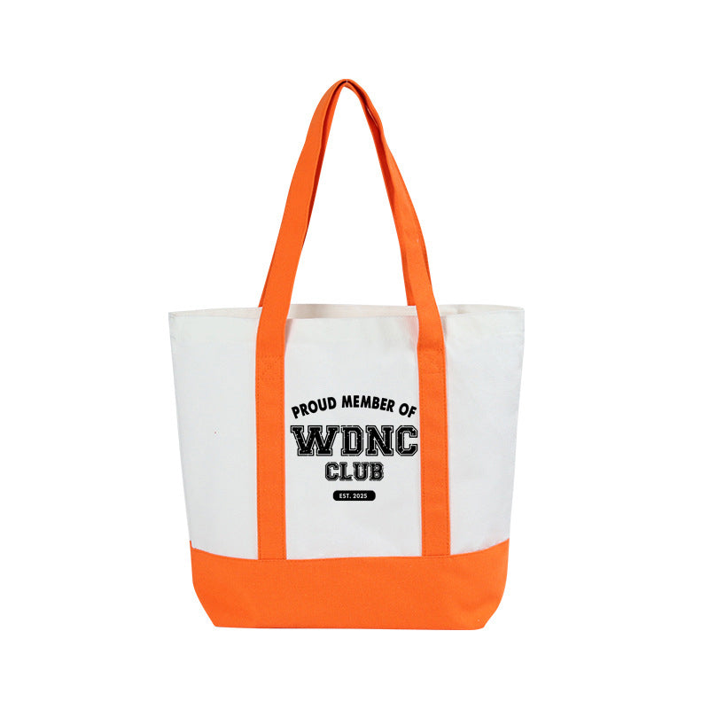 Women's Retro Fun "We Don't Care About Menopause/Perimenopause Club" Printed Tote Bag