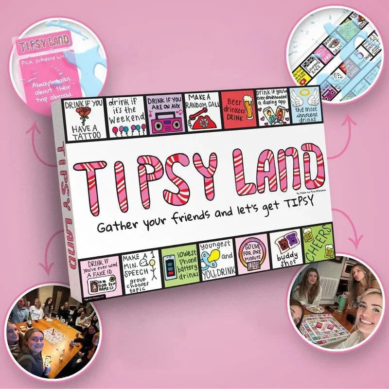 🤠Tipsy Land Party Board Game