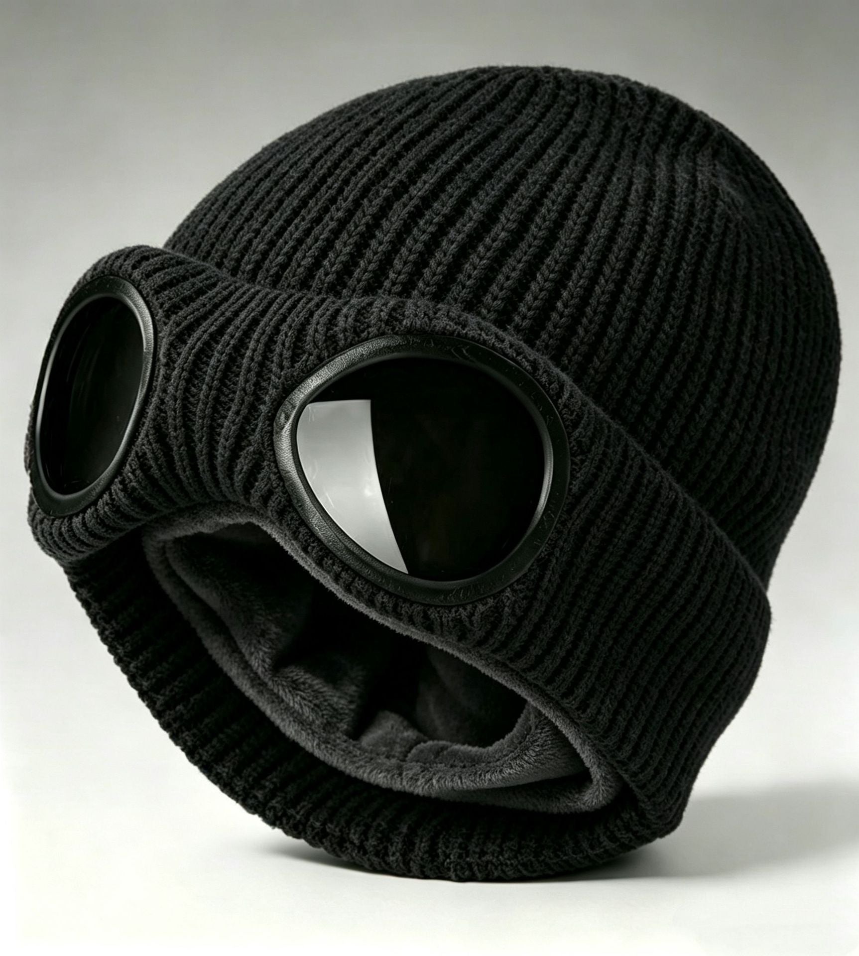 🥽 Unisex Goggle Beanie ❄️ | Cozy Knitted Winter Hat 🧢✨