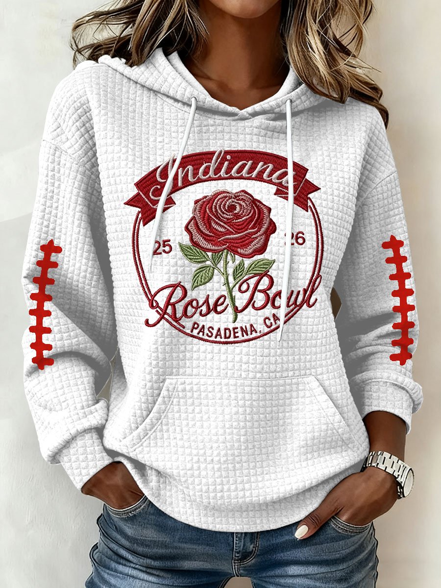 Women's Football Print Hoodie Sweatshirt