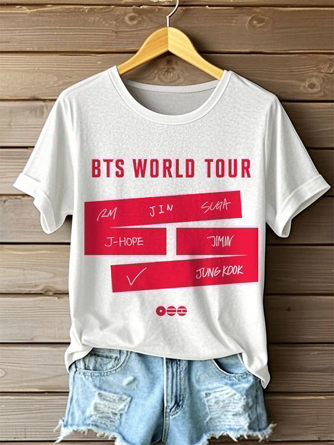 Women's K-pop Boy Band T-shirt