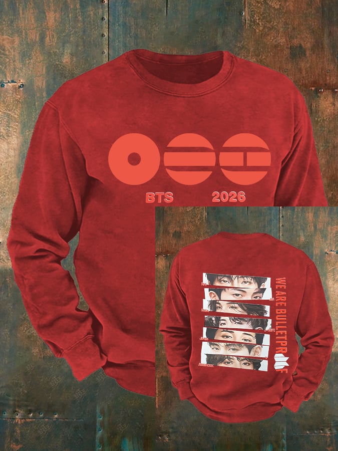 Men's K-pop Print  Sweatshirt