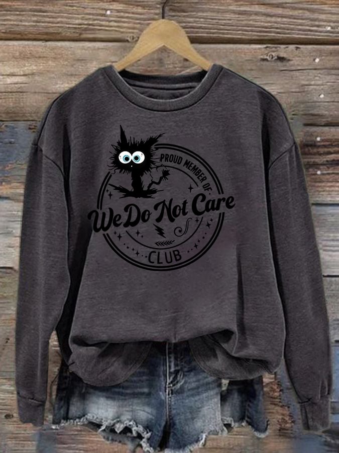 Retro Funny Proud Member Of  Print Sweatshirt