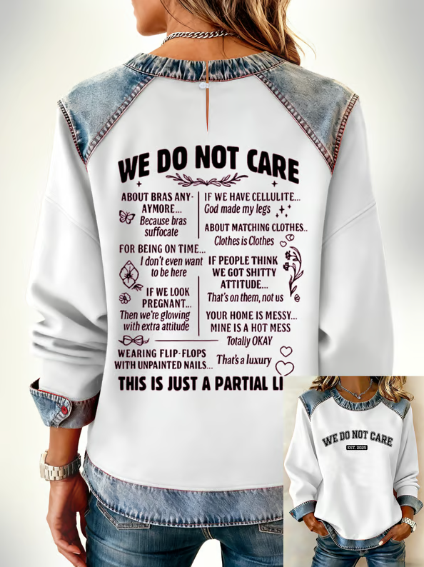 Retro Funny Proud Member Of Club We Do Not Care Menopause Perimenopause Print Sweatshirt