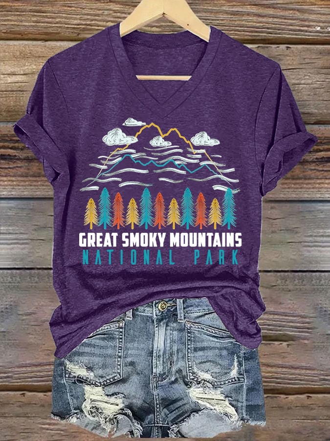 Women's Great Smoky Mountains National Park Graphic Casual T-Shirt