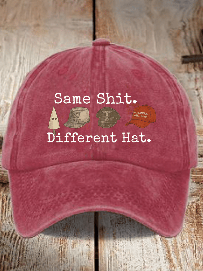 Unisex  Same shit Different costume Print  Hat