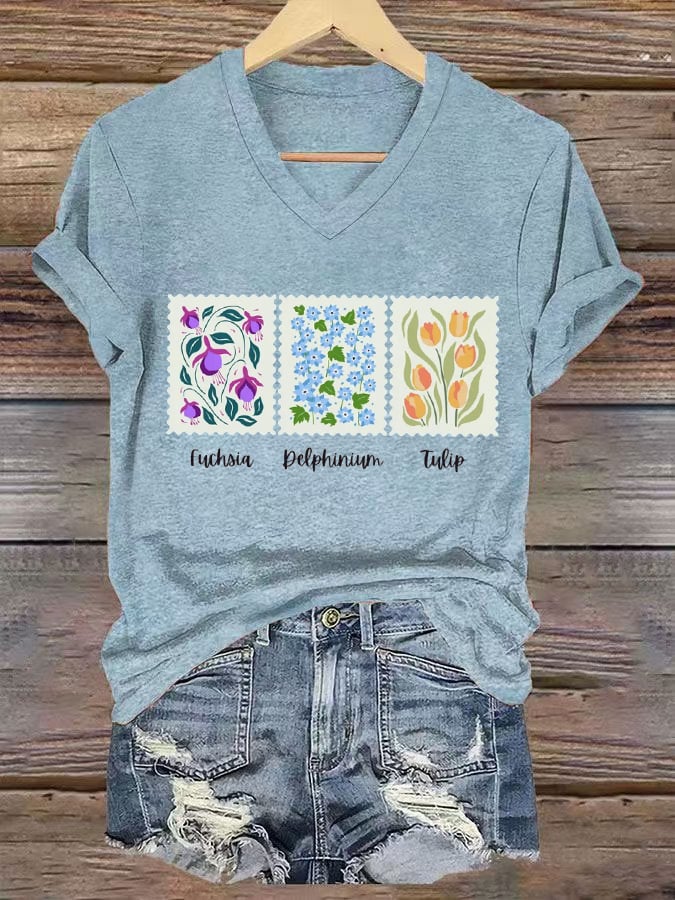 Women's  FDT Print Casual T-Shirt