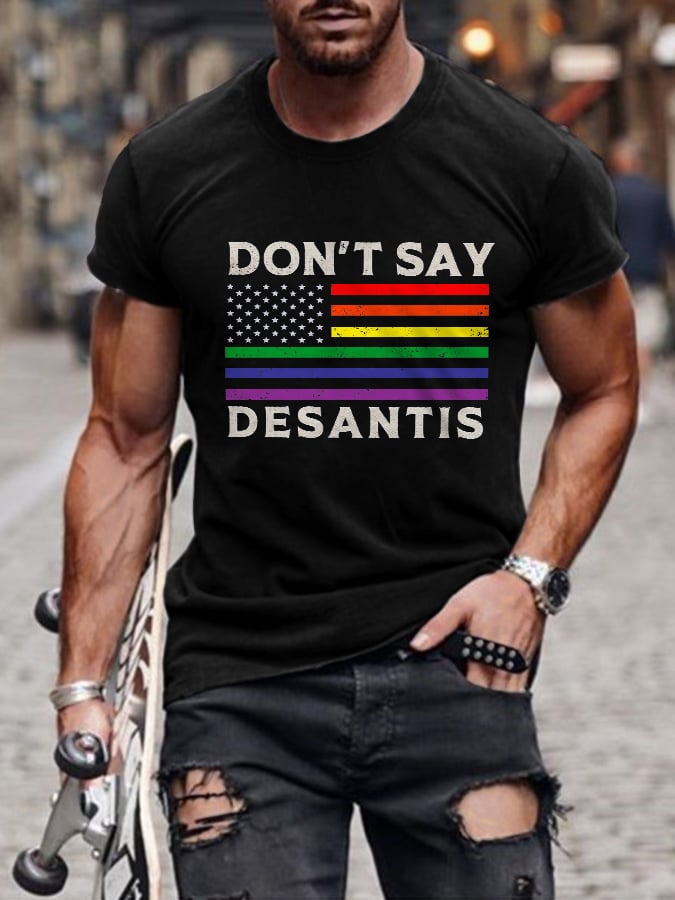 Men'S Don't Say Desantis Print T-shirt