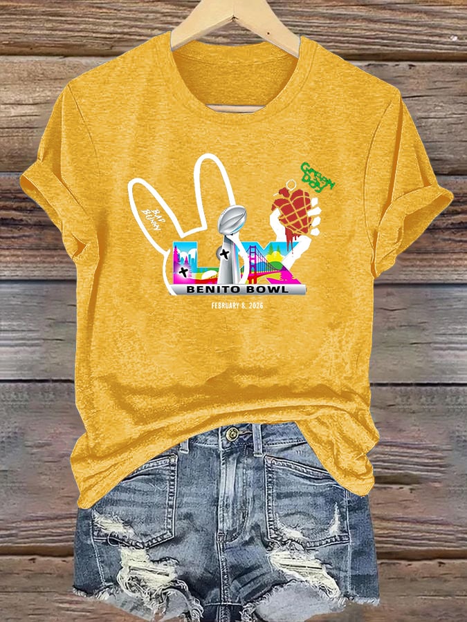 Women's  Opening And Halftime Shows Print Casual T-shirt