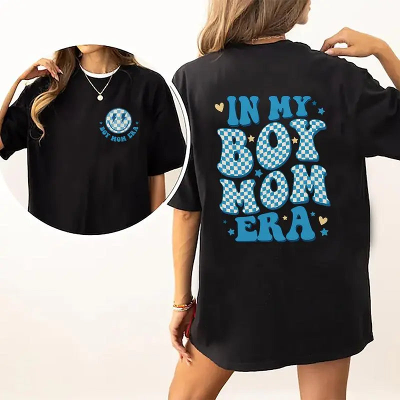 In My Boy Mama Era Mom Gifts Daily Wear Graphic Unisex Shirt