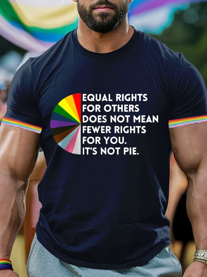 Men's Gay Month Print Casuasl T-Shirt