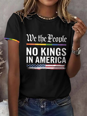 🔥Buy 3 Get 15% Off🔥Women's Casual Proud Reject King Printed T-shirt
