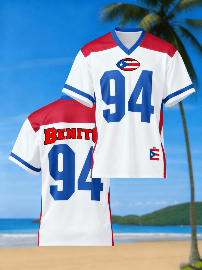 Men's Bunny Football Music Lover Casual Tee