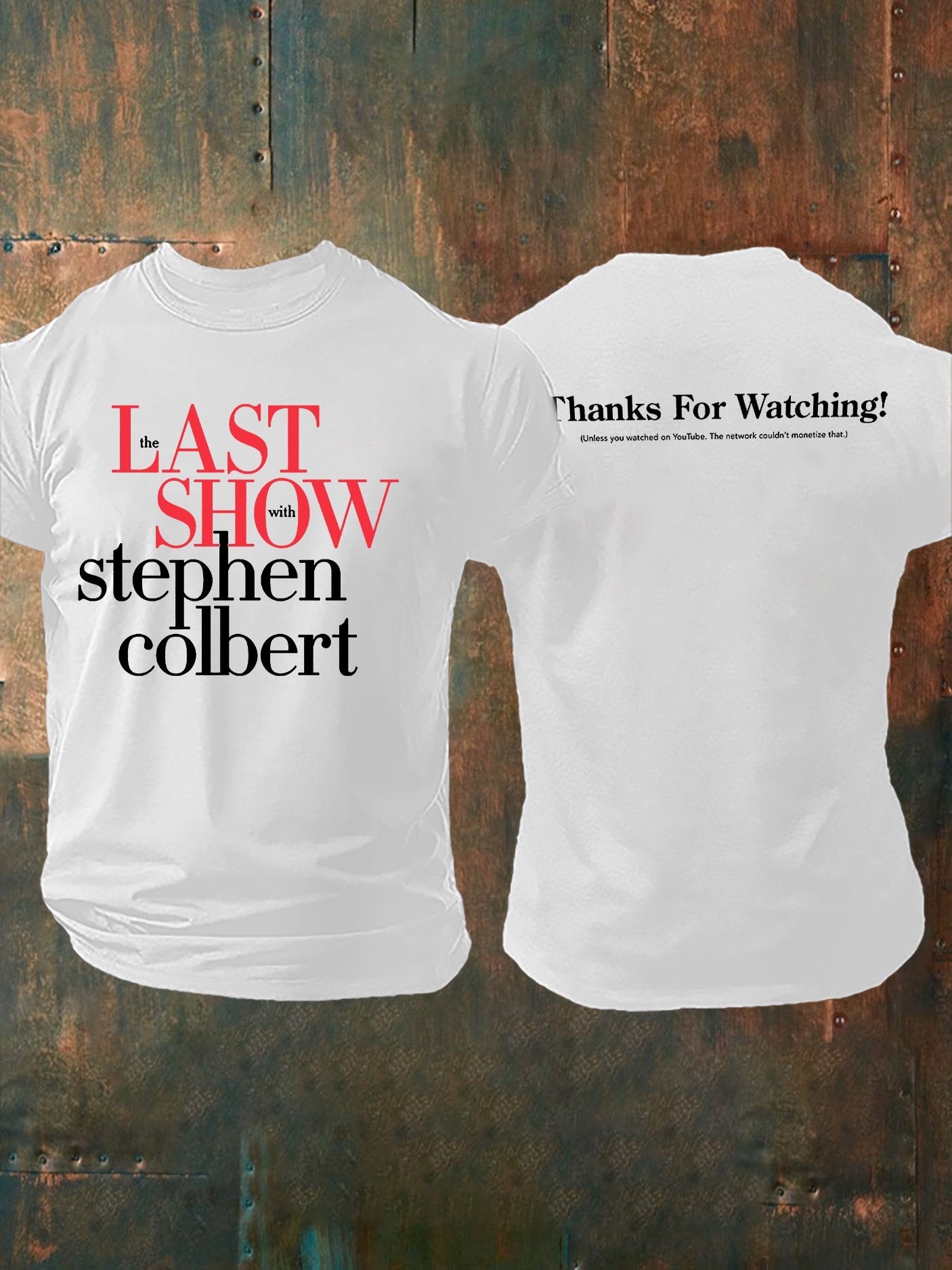 Men's Retro Last Show Print T-Shirt