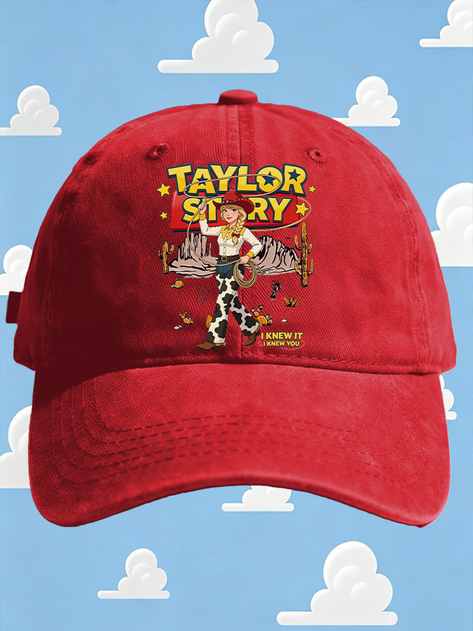 Retro I Knew It Print Baseball Cap