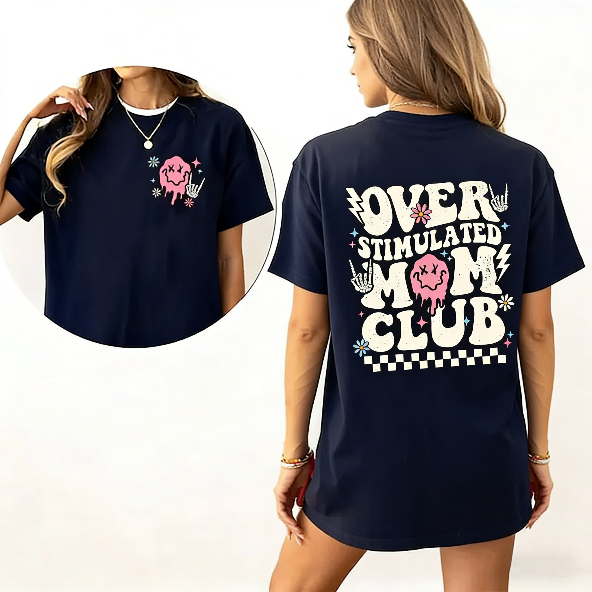 Overstimulated Mom Club T-Shirt