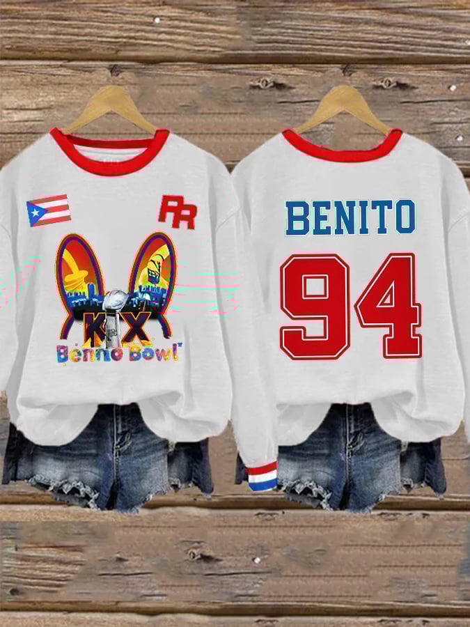 Women's Puerto Rico Print Sweatshirt
