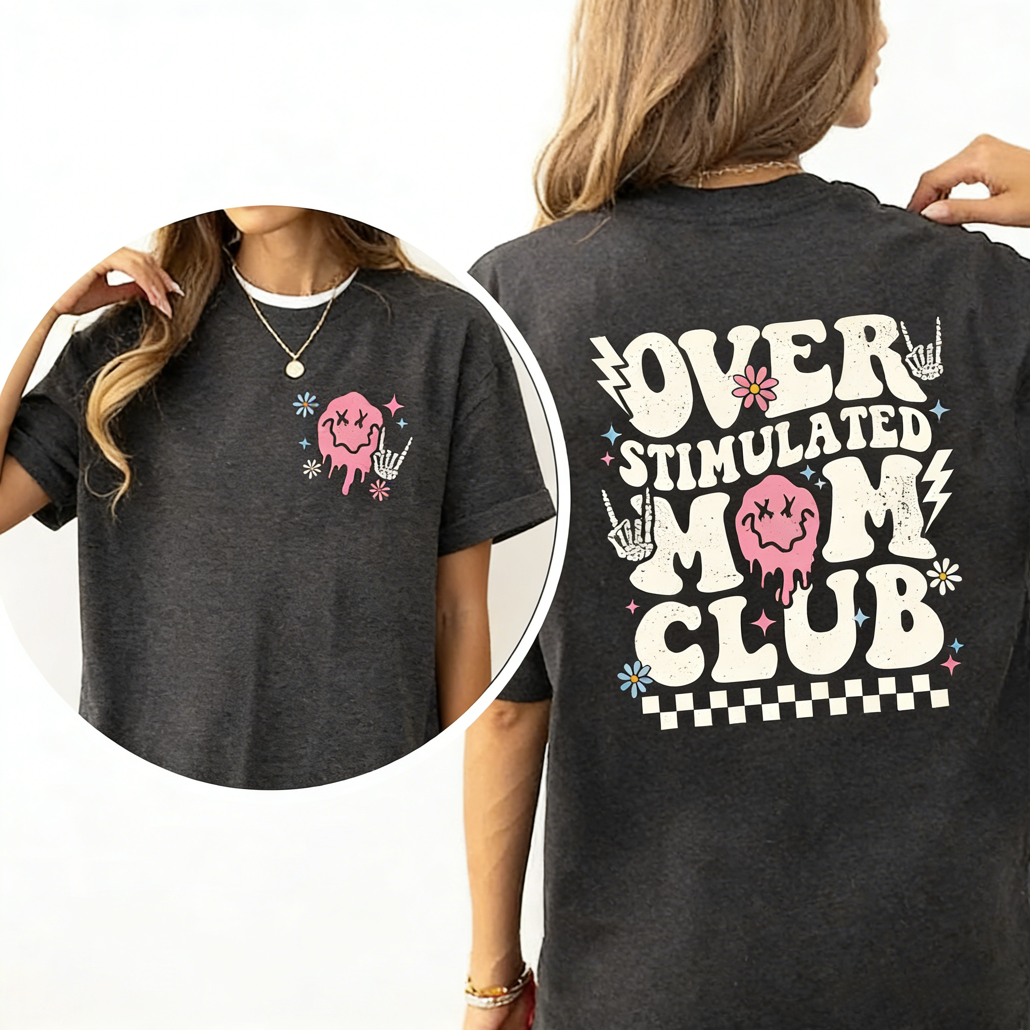 Overstimulated Mom Club T-Shirt