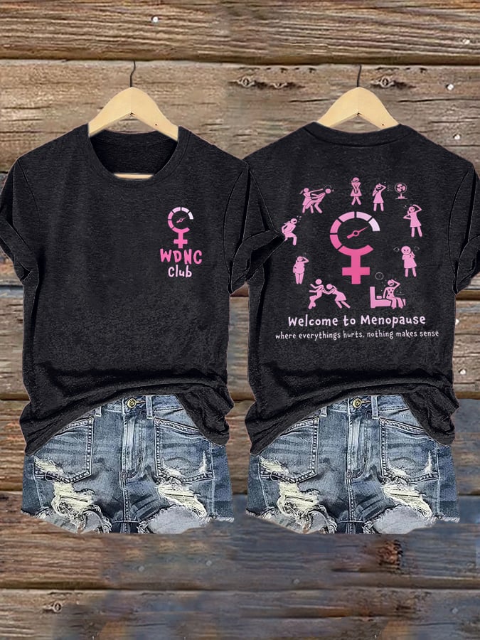 Women's WDNC Menopause and Perimenopause Print T-Shirt