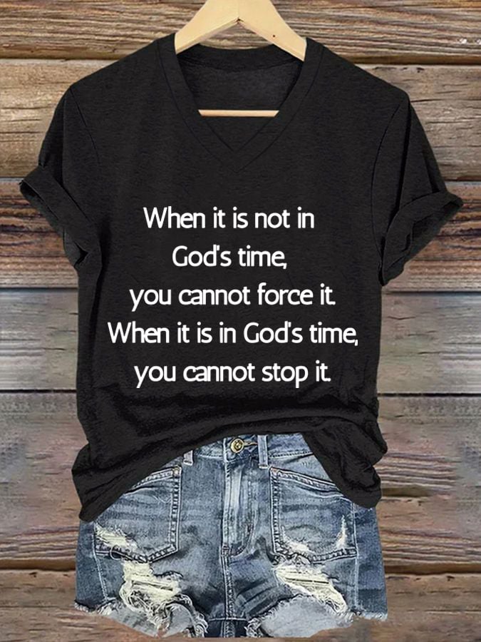 Women'S Casual Faith Short Sleeve T-Shirt