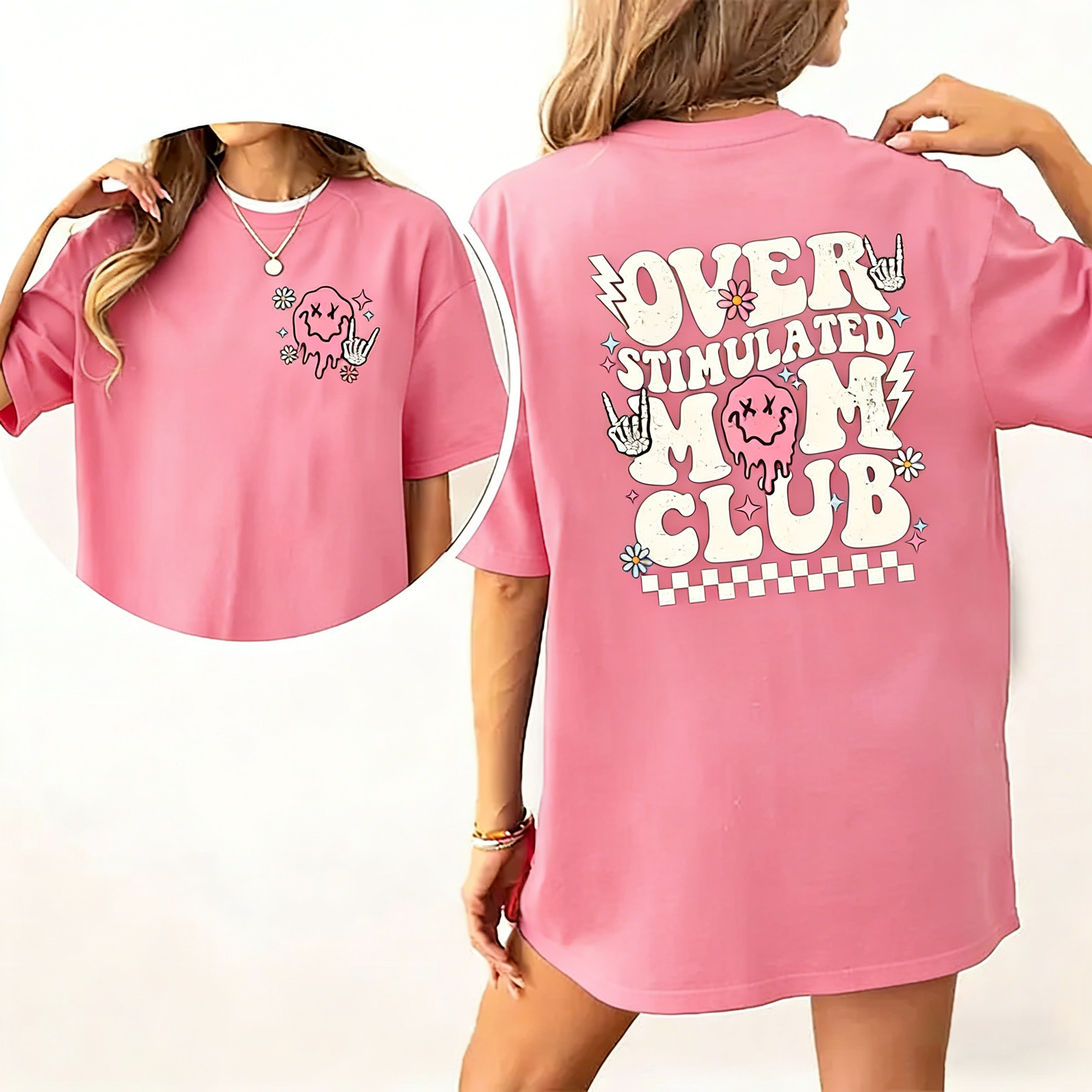 Overstimulated Mom Club T-Shirt