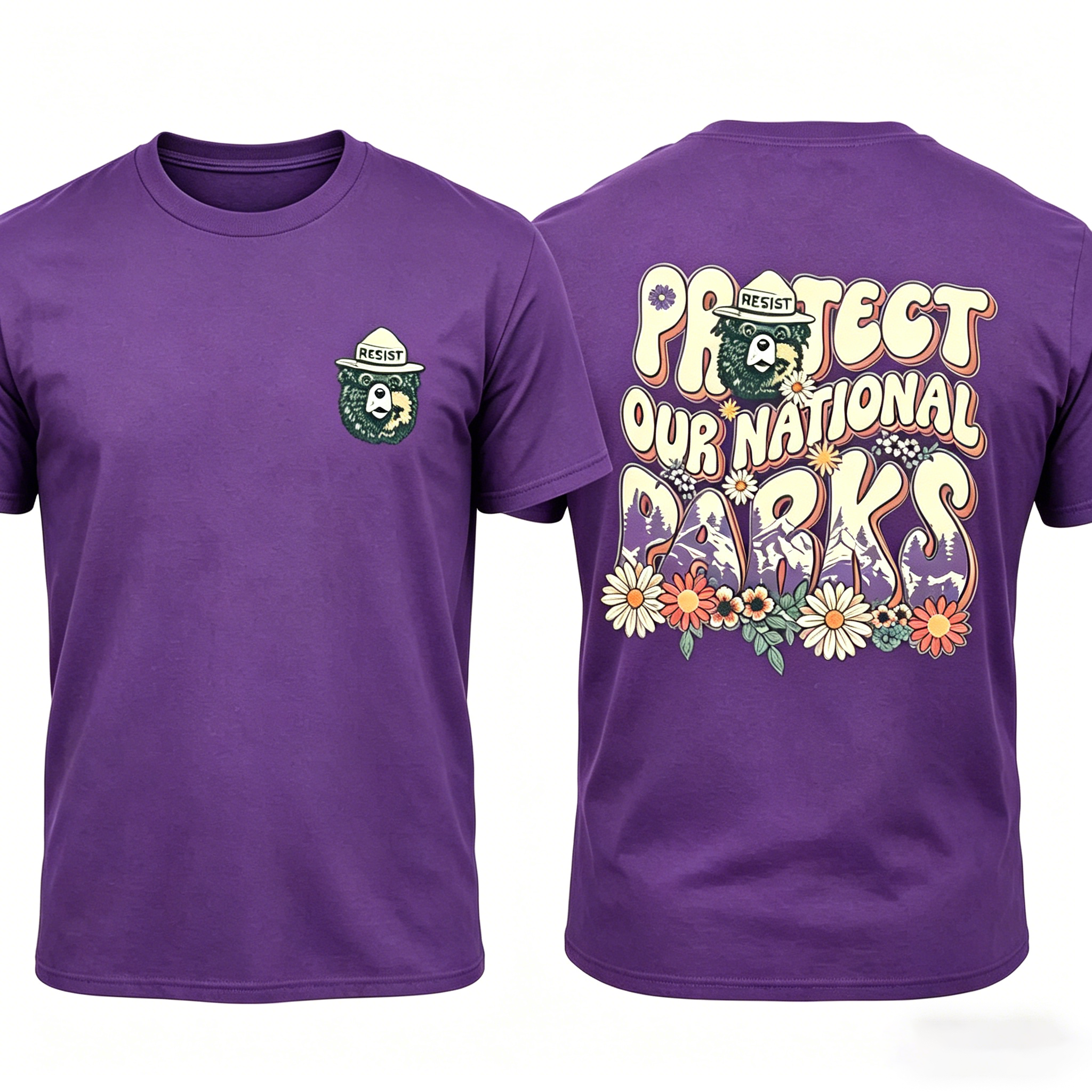 Women's Protect our National Parks 2 Sides Comfort Colors Shirt