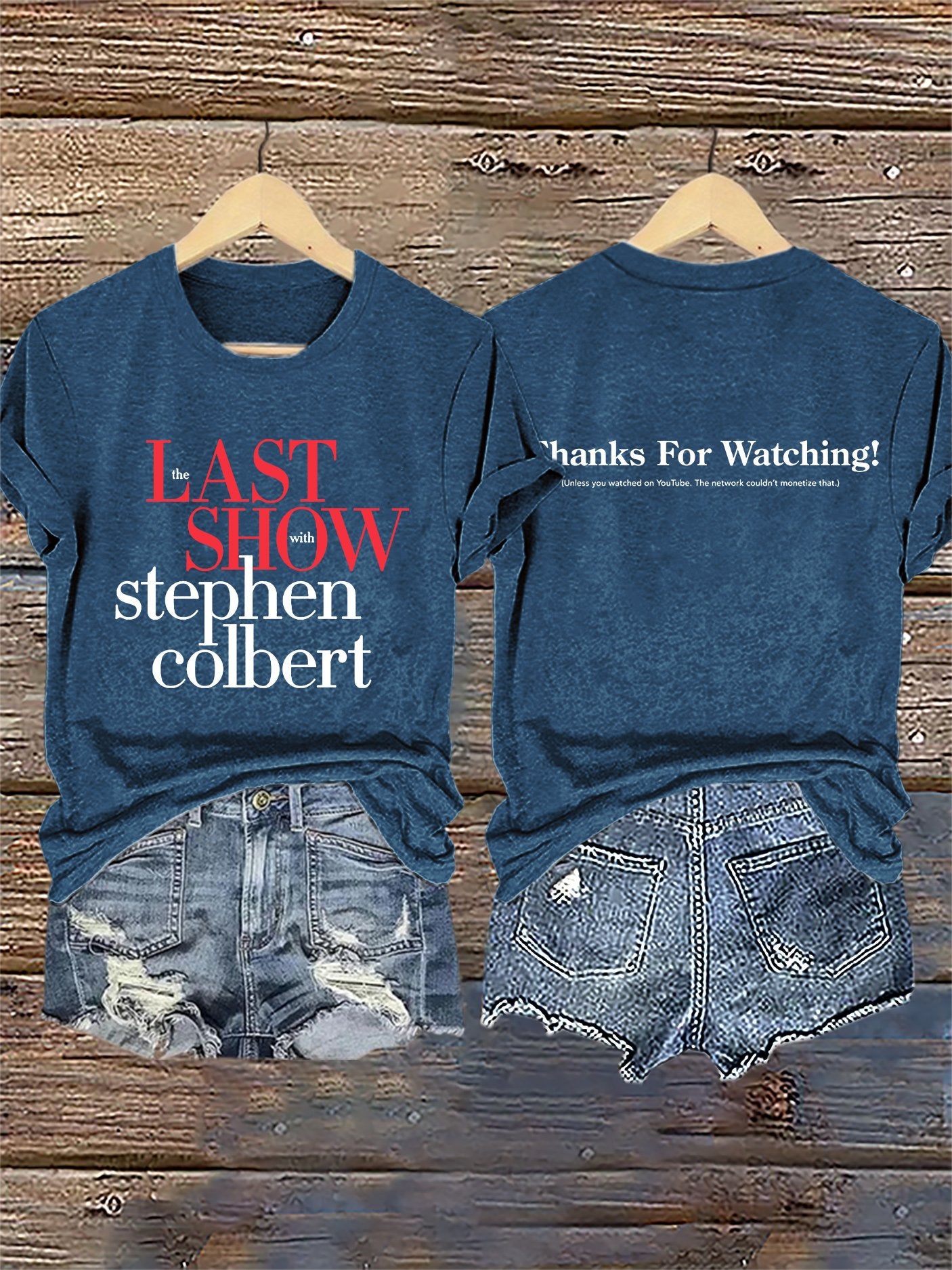 Retro Last Show Tree Print T-Shirt