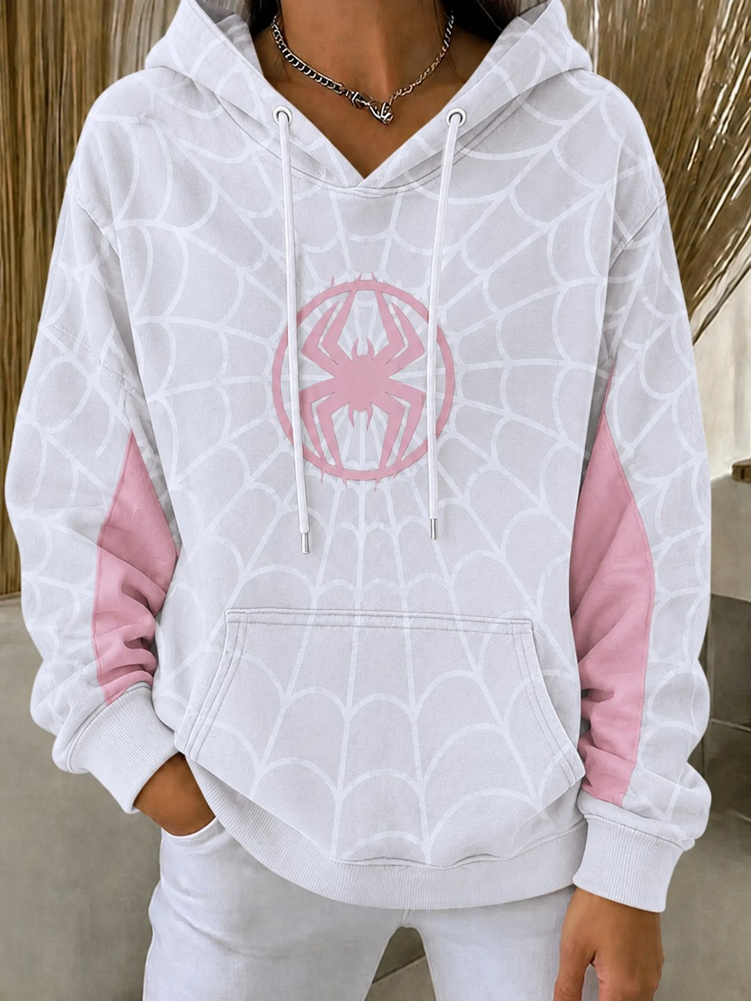 Women's Spider Graphic Print Sweatshirt