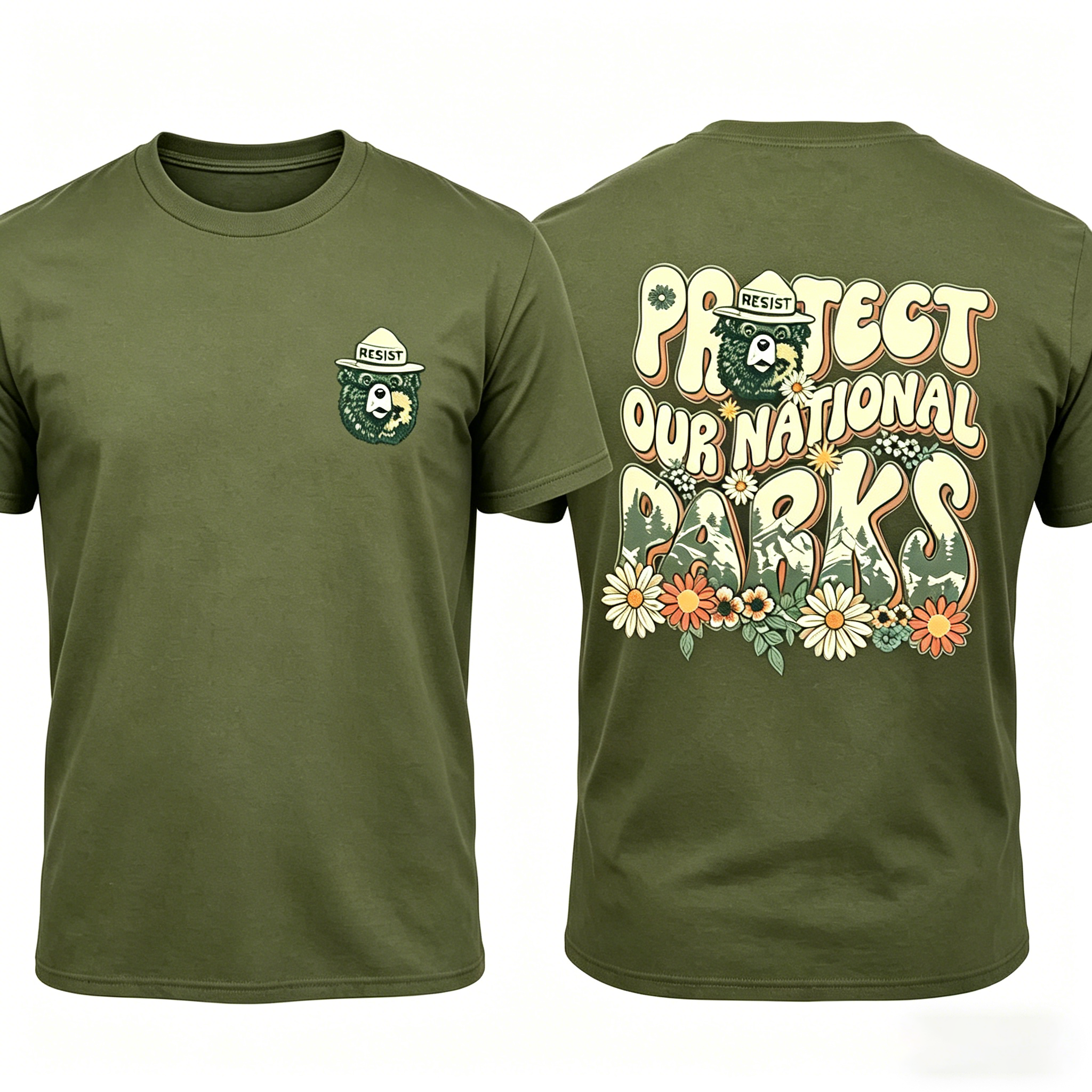 Men's Protect our National Parks 2 Sides Comfort Colors Shirt