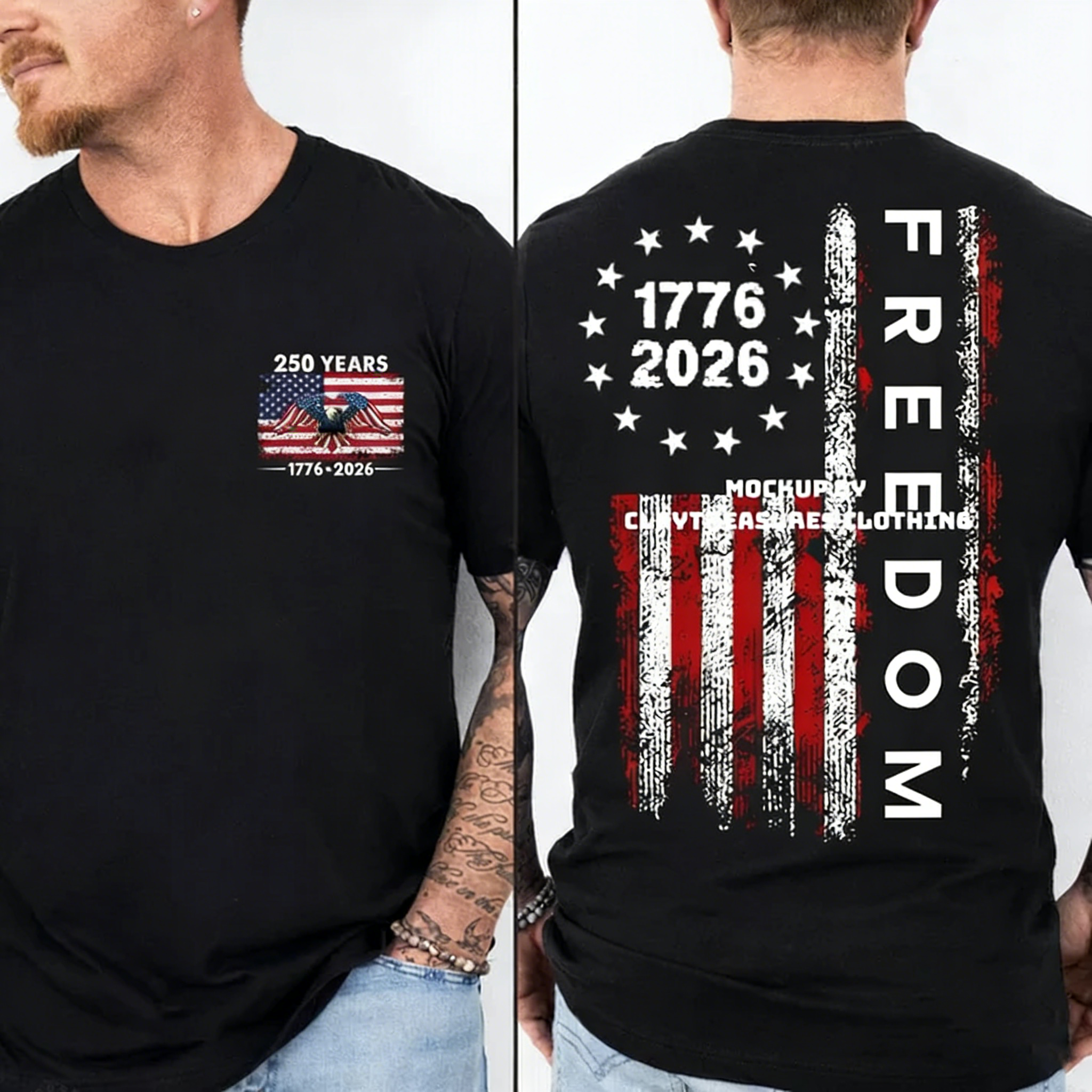 Men's250th Independence Day Freedom T-Shirt