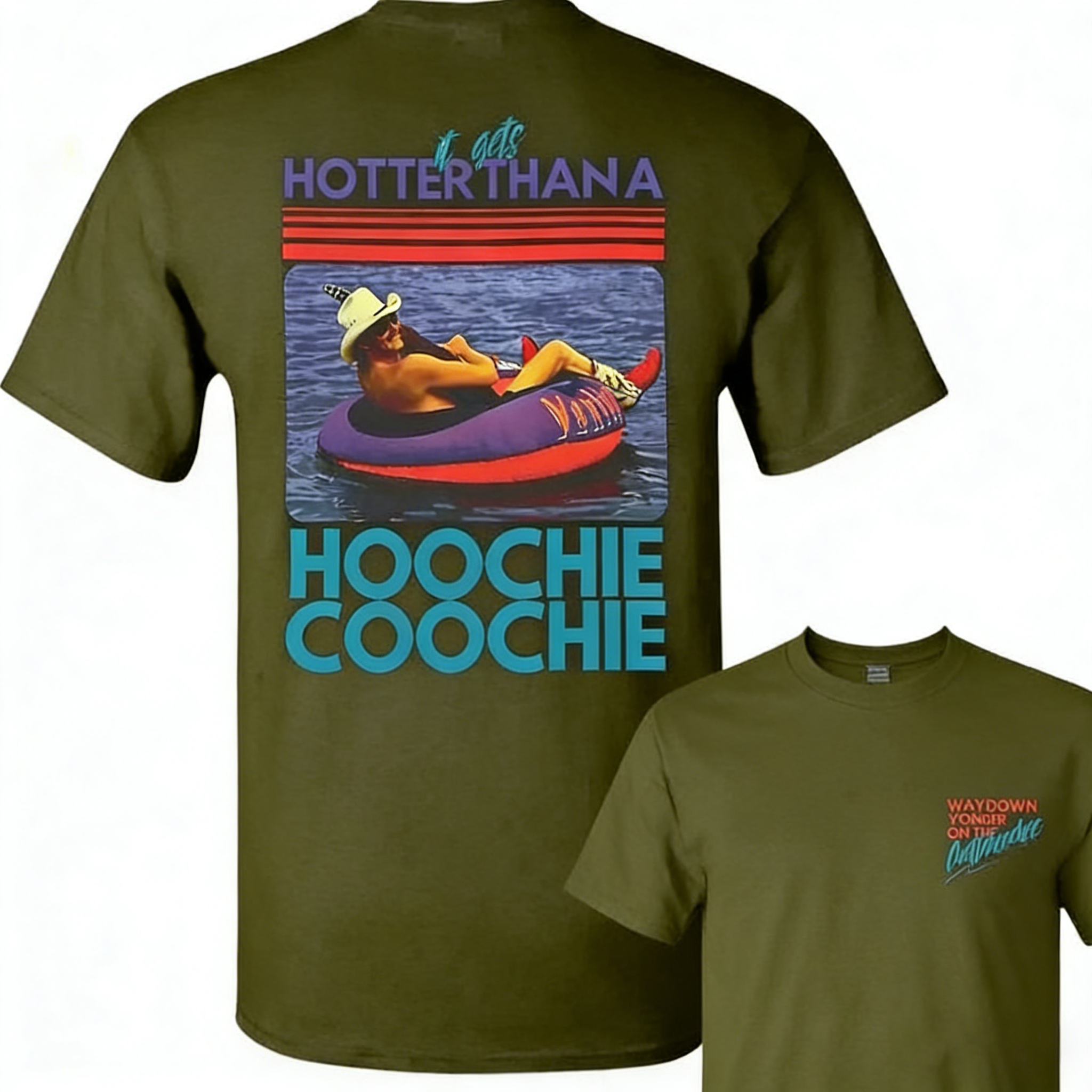 Men's Meme Summer Hotter Than A Hoochie Coochie T-Shirt