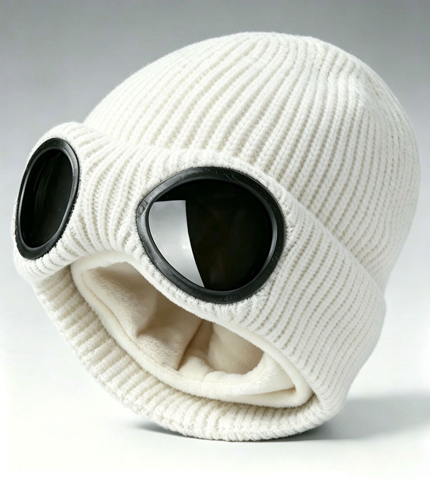 🥽 Unisex Goggle Beanie ❄️ | Cozy Knitted Winter Hat 🧢✨