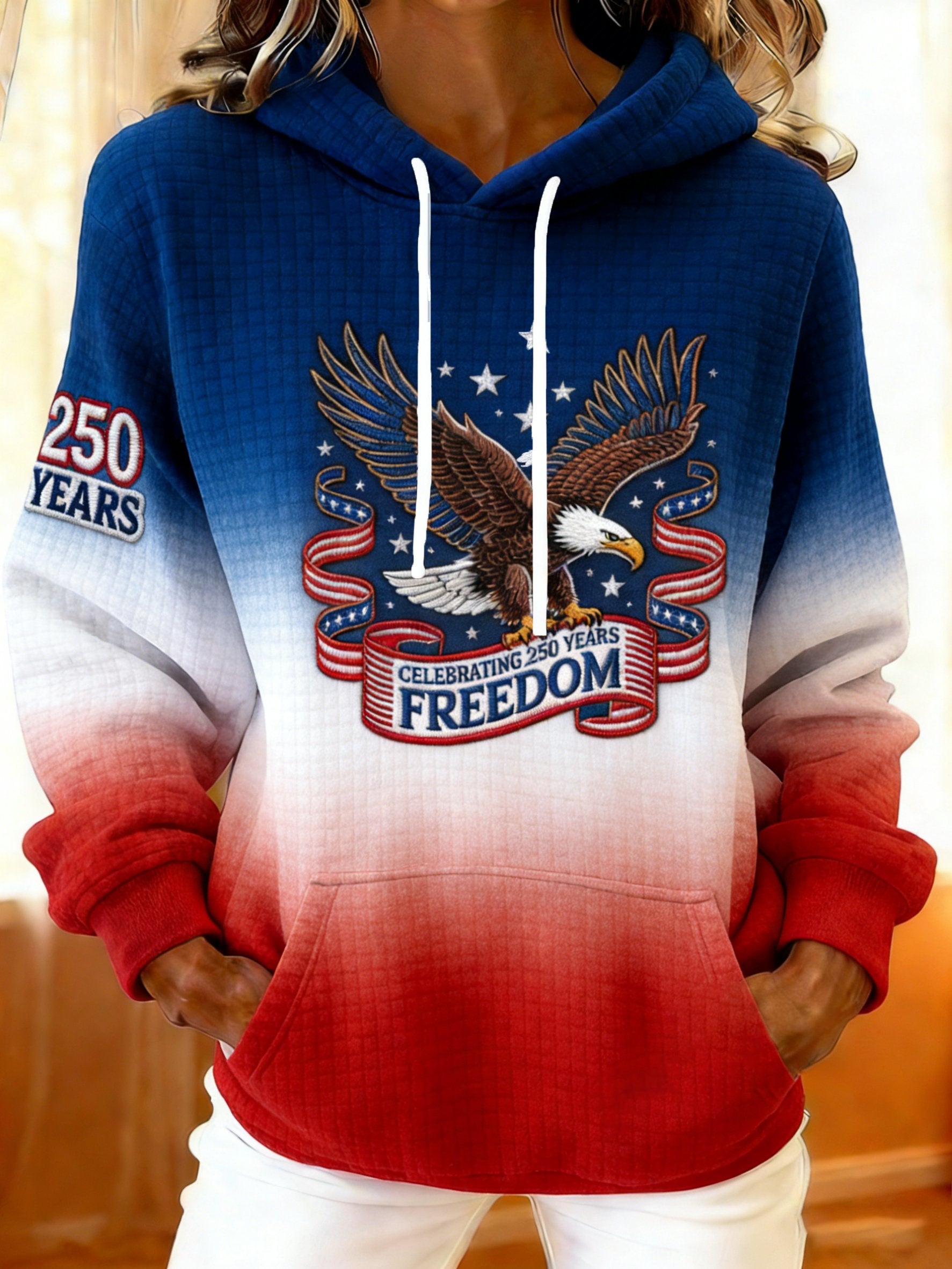 Women's Retro 250th Anniversary Print Hoodie