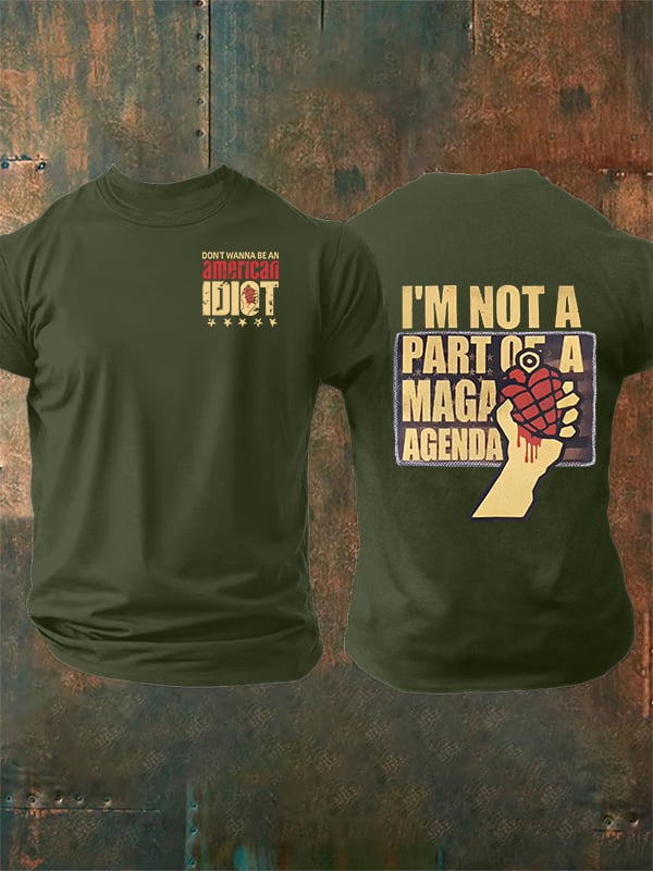 Men's  american idiot Print T-Shirt