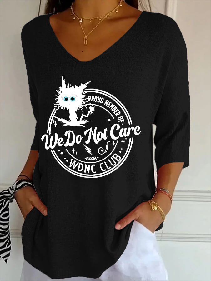 Retro Funny Proud Member Of WDNC Club Menopause Perimenopause Printed T-Shirt