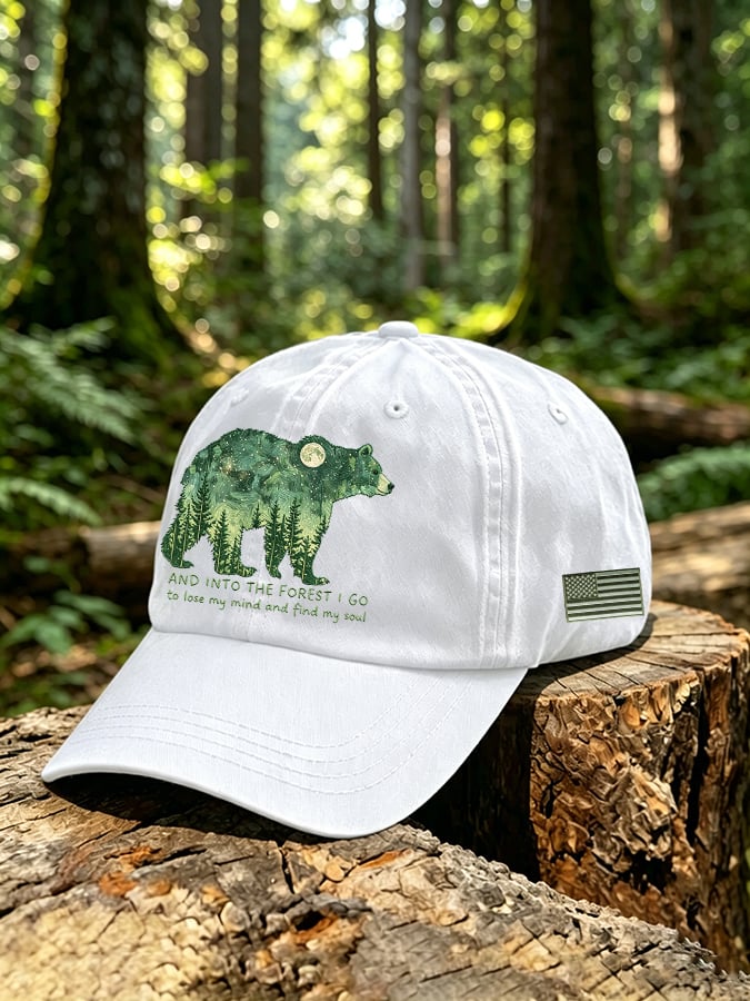 Unisex Vintage And Into The Forest I Go To Lose My Mind And Find My Soul Printed Hat