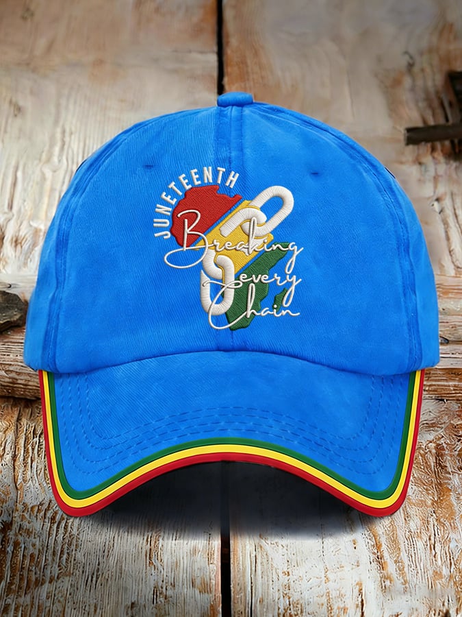 Unisex Juneteenth Breaking Every Chain Print Hat