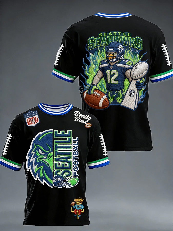 Men's Rugby Pattern Short-Sleeved T-Shirt