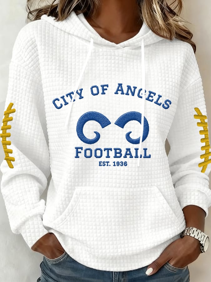 Women's Football Print Casual Sweatshirt