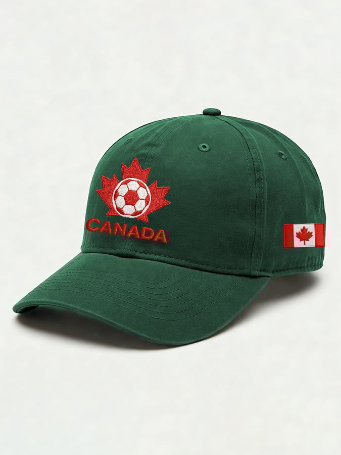 Unisex casual Canadian football washed cotton cap