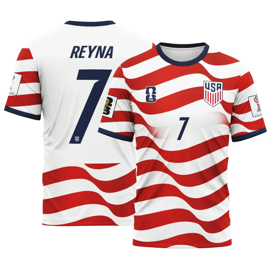Reyna 7 AOP T-Shirt World Cup USA Home