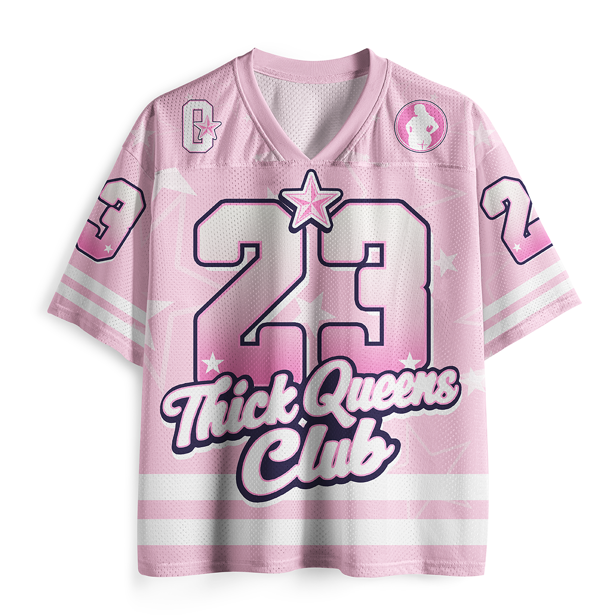 Vintage Thick Queens Club Mesh Jersey