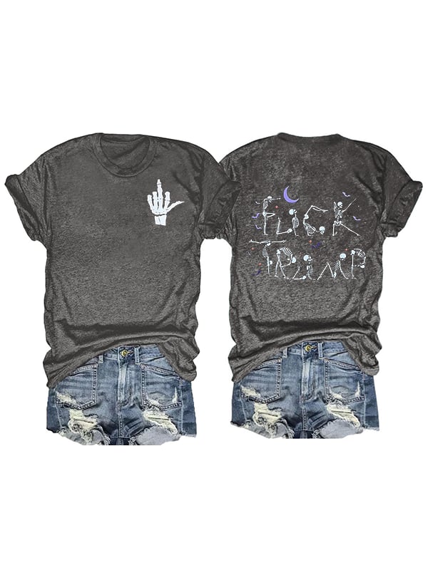 Women's Halloween FDT Printed T-shirt