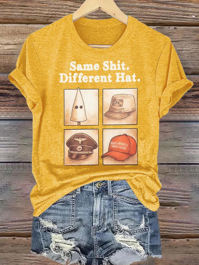 Women’s  Same Shit Different Hat  Print T-Shirt