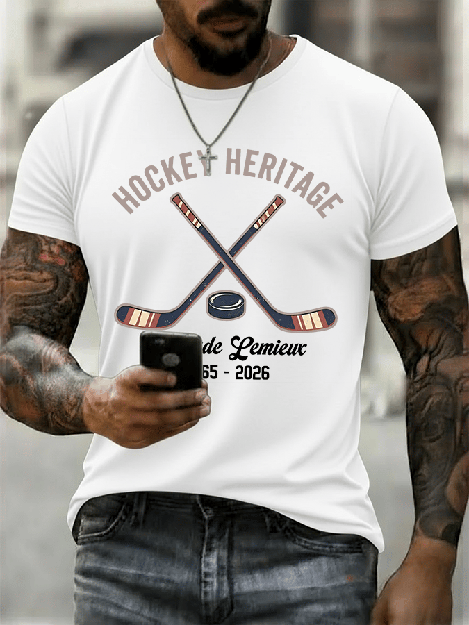 Men's RIP PEPE Hockey Heritage ,Hockey Fan T- Shirt