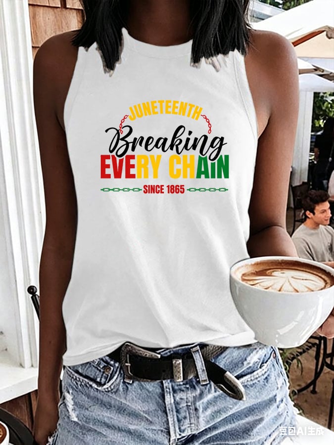 Juneteenth Breaking Every Chain Tank Top