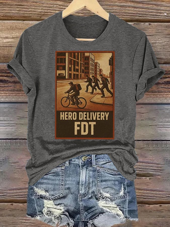 Women’s HERO DELIVERY FDT Printed T-Shirt