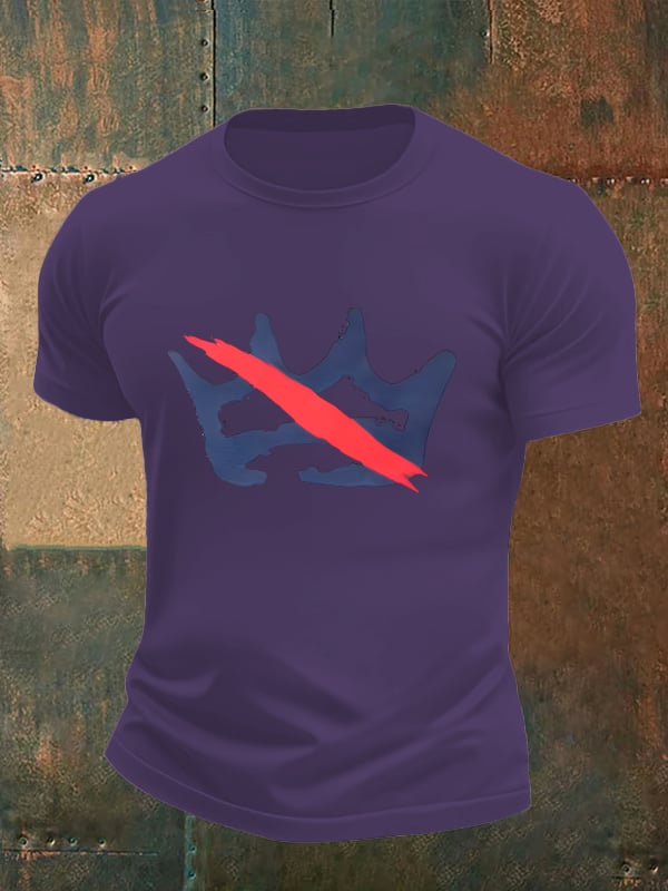 Men's America has no kings print  T-Shirt