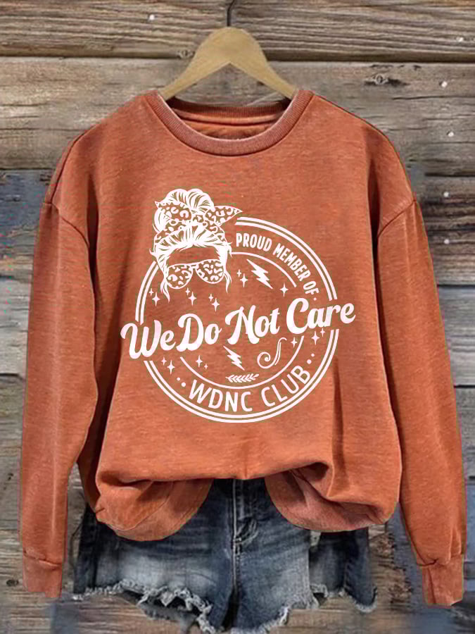 Retro Funny Proud Member Of WDNC Print Sweatshirt
