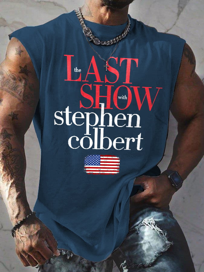 Retro Men's Last Show Print Tops Tank